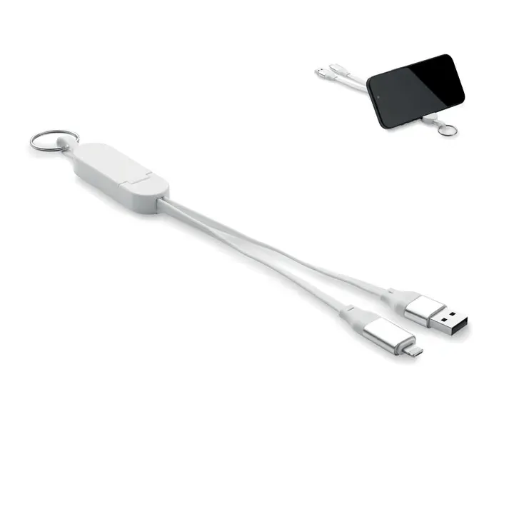 60W cable keyring recycled ABS - MO2443 (MOCN#06)